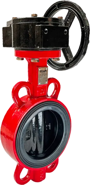 Дисковый поворотный затвор с редуктором REON тип RSV83RED